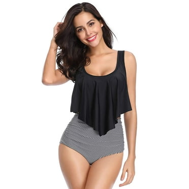 Wllsagl Xouwvpm Women Bikini Two Piece Swimming High Waisted Swimsuits Tummy Control Swimwear Beachwear Wllsagl Xouwvpm Women Bikini Two Piece Swimming High Waisted Swimsuits Tummy Control Swimwear Beachwear